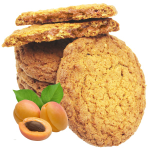 Печенье овсяное «Царская особа» с начинкой со вкусом абрикоса 