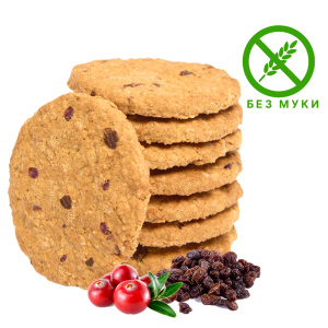 Печенье злаковое клюква и изюм