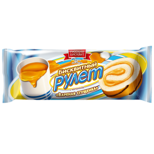 Рулет бисквитный с начинкой "Вареная сгущенка" 175гр