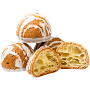 Пирожное "ПЕЧКИС" в белой глазури