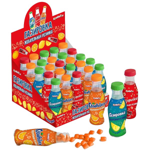 Жевательная резинка со вкусом колы, лимона, апельсина, тм."Конфитой" Газировка 5гр