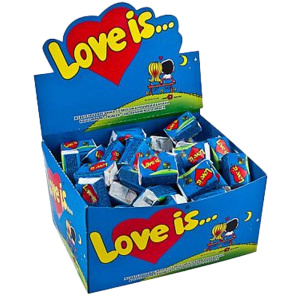 Жевательная резинка "Love is" со вкусом клубники и банана