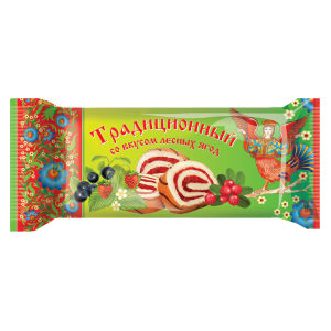 Рулет бисквитный "Традиционный" со вкусом лесных ягод 145г