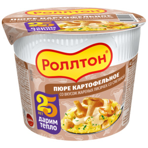 Пюре карт. со вкусом Жареных лисичек со сметаной 40гр