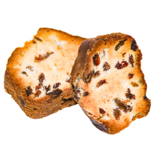 Сладости мучные "Хлебцы сдобные с изюмом новые"