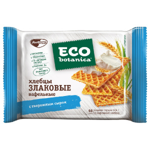 Вафли с жировой начинкой Neo botanica NО SUGAR ADDED "Вафельные хлебцы злаковые с творожным сыром" 75гр