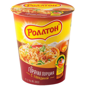 Лапша с Говядиной "Роллтон" 70гр