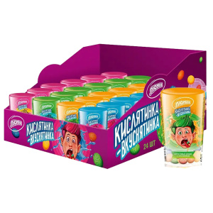 Фруктовое драже с кислинкой Люмик "Кислятинка-вкуснятинка" клубника,черника,яблоко,апельсин,лимон