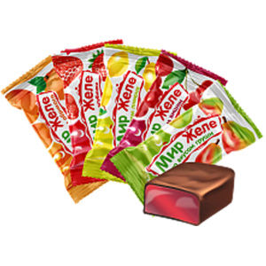 Конфеты желейные "Мир желе МИКС"