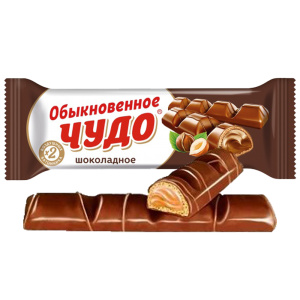 Конфеты вафельные глаз. "Обыкновенное чудо" шоколадное 55гр